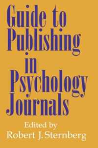 Guide to Publishing in Psychology Journals