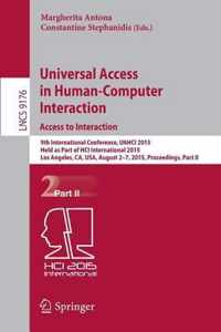 Universal Access in Human Computer Interaction Access to Interaction