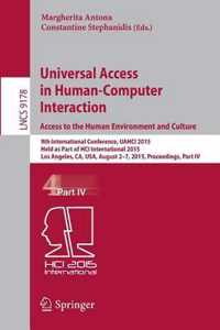 Universal Access in Human Computer Interaction Access to the Human Environment