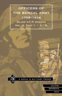 HODSON - OFFICERS OF THE BENGAL ARMY 1758-1834 Volume Three