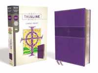 NRSV, Thinline Bible, Large Print, Leathersoft, Purple, Comfort Print