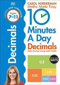 10 Minutes A Day Decimals, Ages 7-11 (Key Stage 2)