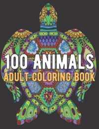 100 Animals Coloring Book