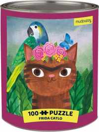 Frida Catlo Artsy Cats Puzzle Tin (100 Piece)