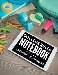 College Ruled Notebook - 2 Subject For Students