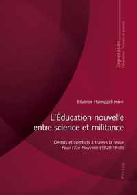 L'éducation nouvelle : entre science et militance