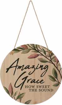 Round wall plaque Amazing Grace