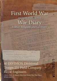 40 DIVISION Divisional Troops 231 Field Company Royal Engineers