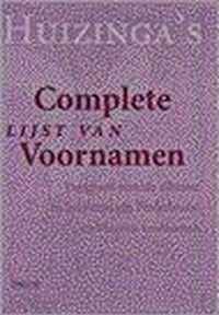 Huizinga's complete lijst van voornamen