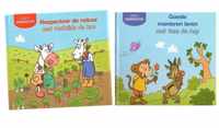 Serie leren samenleven - 2x boek voor kleuters - Goede manieren en Respecteer de natuur