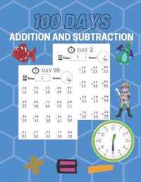 100 days addition and subtraction
