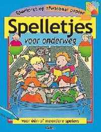 Speelpret op afwasbaar papier - spelletjes voor onderweg