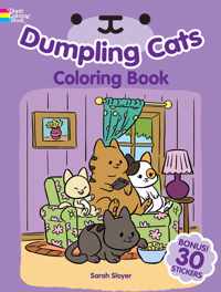 Dumpling Cats Coloring Book with Stickers