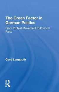 The Green Factor In German Politics