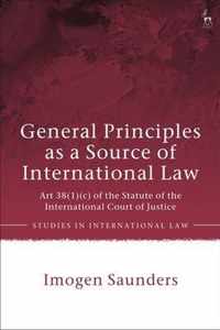 General Principles as a Source of International Law