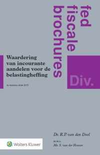 Waardering van incourante aandelen voor belastingheffing - R.P. van den Dool - Paperback (9789013076950)