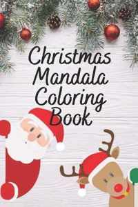 Christmas mandalas coloring book
