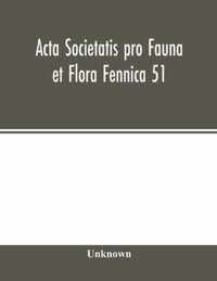 Acta Societatis pro Fauna et Flora Fennica 51
