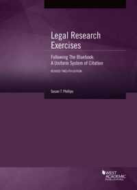 Legal Research Exercises Following The Bluebook