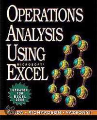 Operations Analysis Using Microsoft Excel