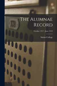 The Alumnae Record; October 1917 - June 1918