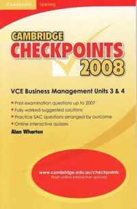 Cambridge Checkpoints VCE Business Management Units 3 and 4 2008