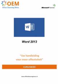 Microsoft Word 2013 Cursusboek