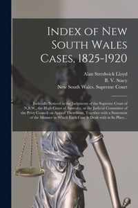 Index of New South Wales Cases, 1825-1920
