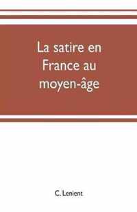 La satire en France au moyen-age