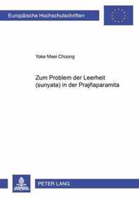 Zum Problem Der Leerheit  (nyat)  in Der  Prajnpramit