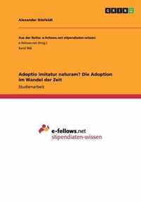 Adoptio imitatur naturam? Die Adoption im Wandel der Zeit