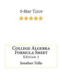 College Algebra Formula Sheet