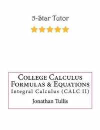 College Calculus Formulas & Equations