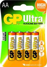 GP Ultra Alkaline AA Mignon penlite, blister 4