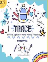 Trace letters Alphabet hand writing practice workbook