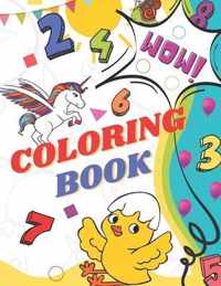 Kids Coloring Book Animals Coloring Book For Kids Aged 2-8