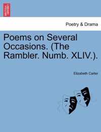 Poems on Several Occasions. (the Rambler. Numb. XLIV.).