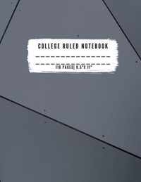 College Ruled Notebook