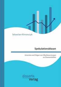 Spekulationsblasen. Ursachen und Folgen von UEberbewertungen an Finanzmarkten