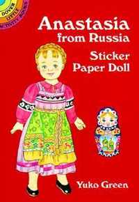 Anastasia from Russia Sticker Paper Doll