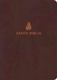 NVI Biblia Compacta Letra Grande marron, piel fabricada