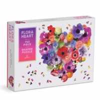 Flora Heart 750 Piece Shaped Puzzle