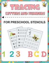 tracing letters and numbers for preschool stencils