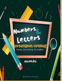Numbers &letters preschool writing workbook tracing and coloring for toddlers