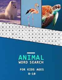Animal word search for kids ages 8-10