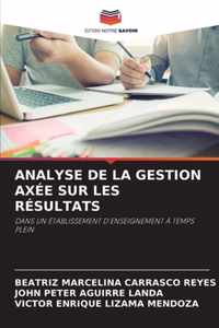 Analyse de la Gestion Axee Sur Les Resultats