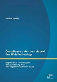 Compliance unter dem Aspekt des Whistleblowings