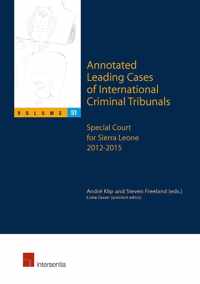 Annotated Leading Cases of International Criminal Tribunals - volume 51