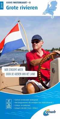 ANWB waterkaart 8 - Grote rivieren 2019