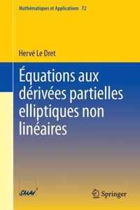 Equations aux derivees partielles elliptiques non lineaires